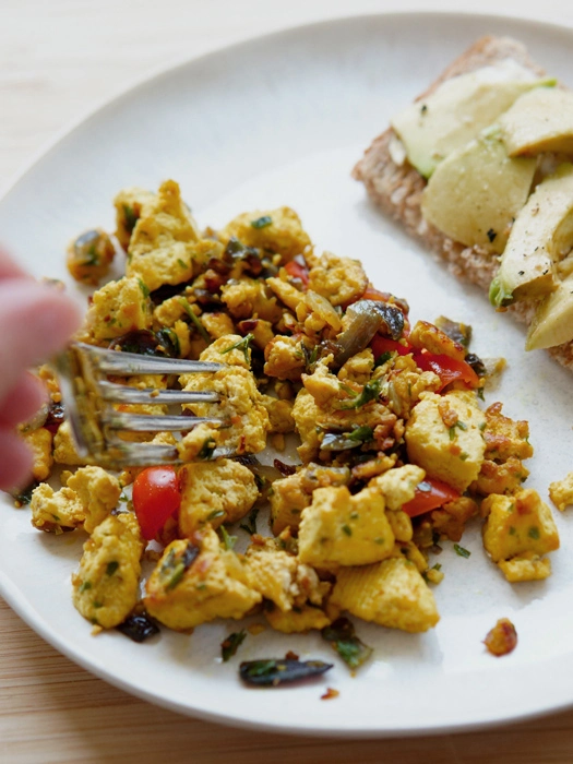 Veganes Rührei aus Tofu