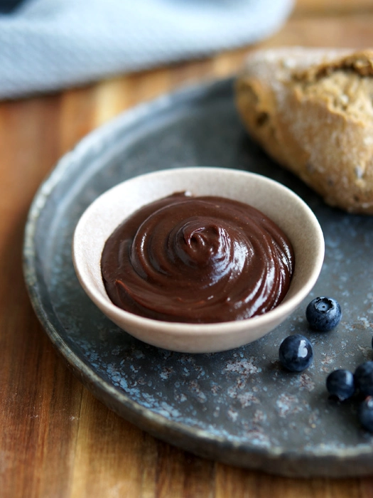 Vegane Schokocreme aus Haselnussmus