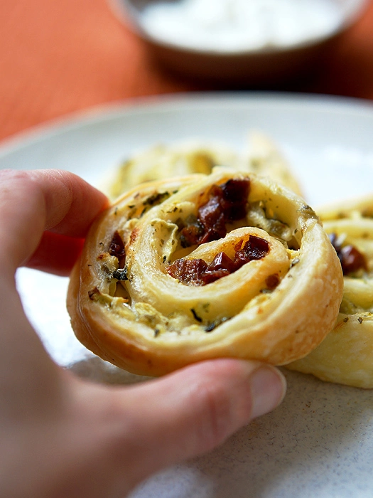 Blätterteig-Schnecken (vegetarisch)