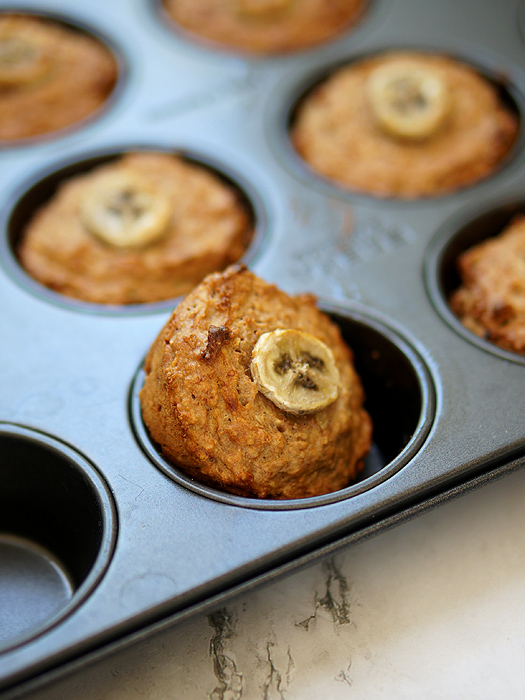 Muffins mit Banane (ohne Zucker)