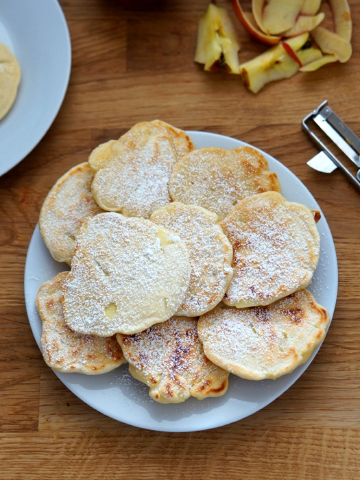 Vegane Apfelpfannkuchen