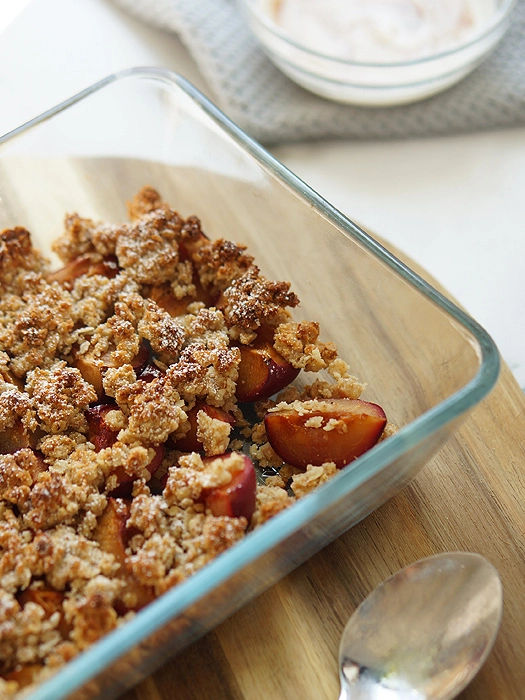 Zwetschgen Crumble (gesund) - OOHMAMI!