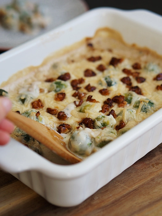 Rosenkohlauflauf vegetarisch
