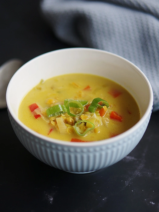 Schnelle Kokos-Curry-Suppe