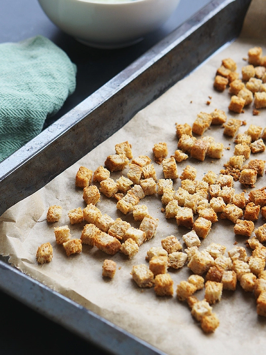 Croutons selber machen im Ofen