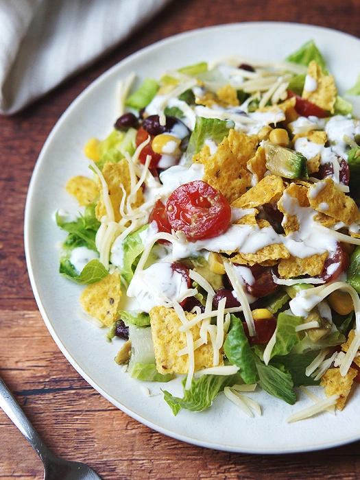 Nacho-Salat vegetarisch